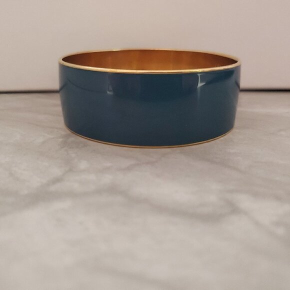J. Crew Jewelry - 💙 Vintage Y2k 00s 2000's J.Crew Deep Blue Thick Wide Bangle 💙